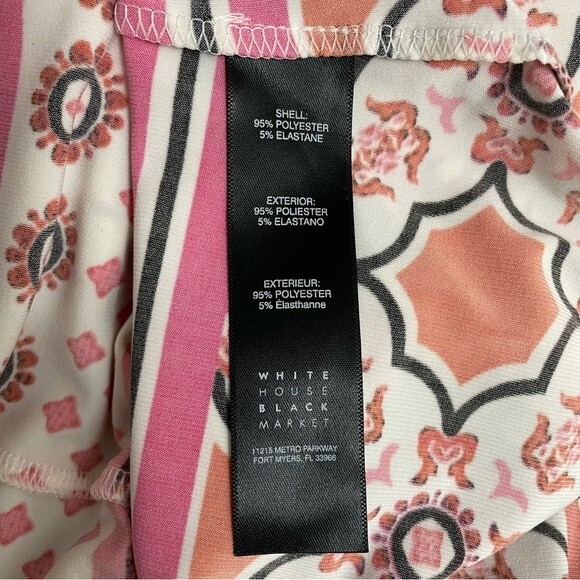 White House Black Market Twist-Detail Printed Knit Maxi Dress Women’s Size Small - Picture 8 of 11